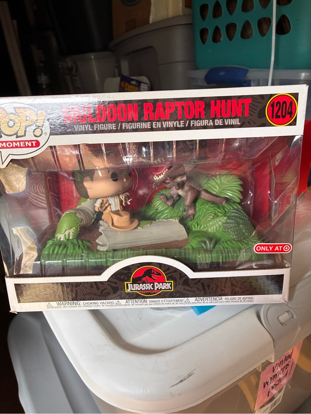 Jurassic Park Velociraptor Raptor Hunt Pop! Moment Vinyl Figure - Green NEW